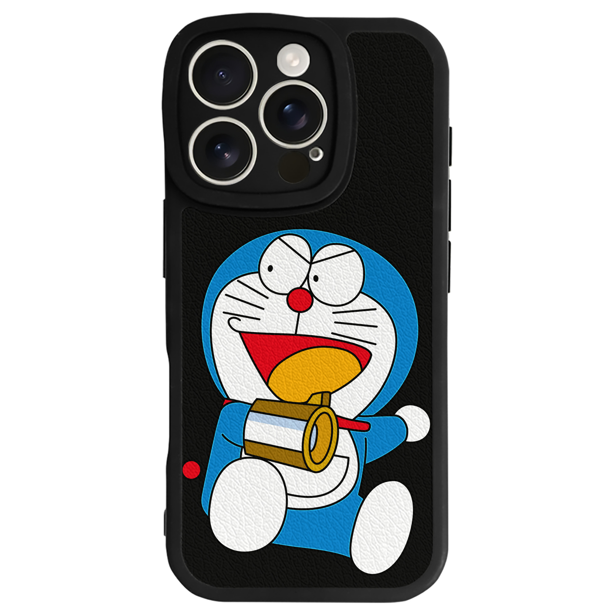 （画像用） ドラえもん Doraemon 【iPhone 16シリーズ対応】シリコンスマホケース（レザー調） 材質：シリコン